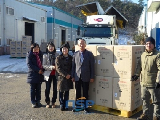 우림화학 김용의 대표, 장흥군 고향마을에 이웃사랑 실천