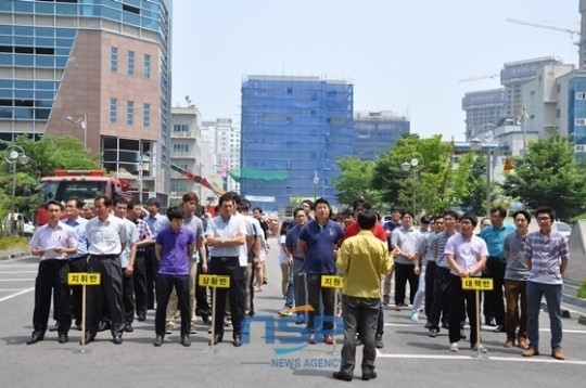 농어촌公 전북본부, 완산소방서와 소방훈련 합동 실시