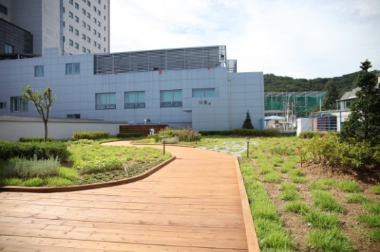 가톨릭대 인천성모병원, 옥상정원 조성 환자·가족 등 힐링공간 제공