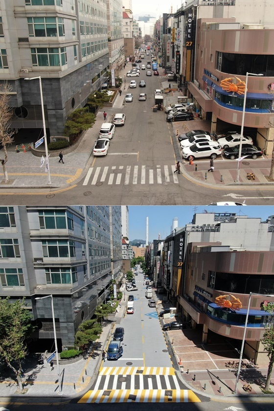  안양시, 관평로 176·186번길 도막형 도로포장 완료 