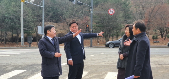 정대운 경기도의원, 광명시 빛가온초·중등학교 통행로 안전 확보