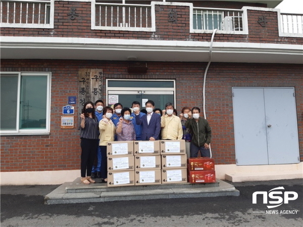 광양 삼진기업, 자매결연 마을에 추석선물 전달