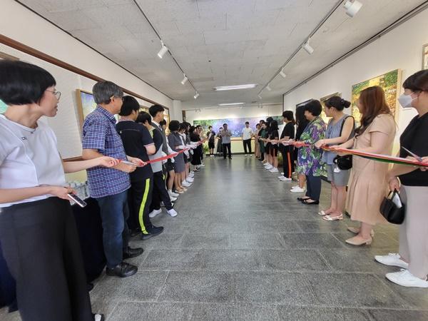 고양 장성중학교, 작은 갤러리 조성·‘명화 풍경을 보다 展’ 개막