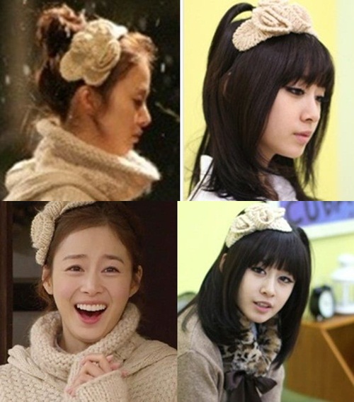 티아라 지연 너도? 김태희 니트 머리띠 열풍 동참 ‘인기 대폭발’