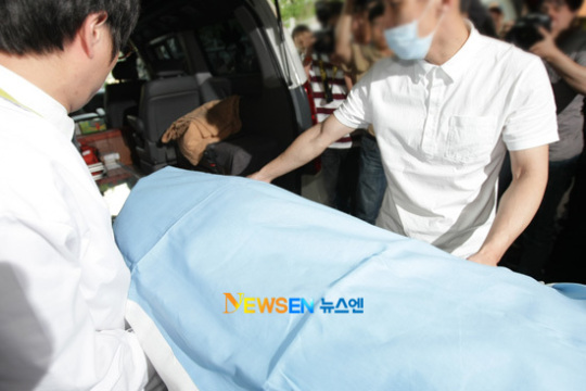 [포토엔]故 송지선, 영동 세브란스로 시신 안치