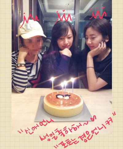 손담비 신애 절친인증샷 “신애언니 생일 축하해”