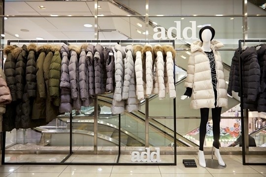 이탈리아 패딩 브랜드 애드(add), 롯데 백화점 본점 팝업스토어 연장