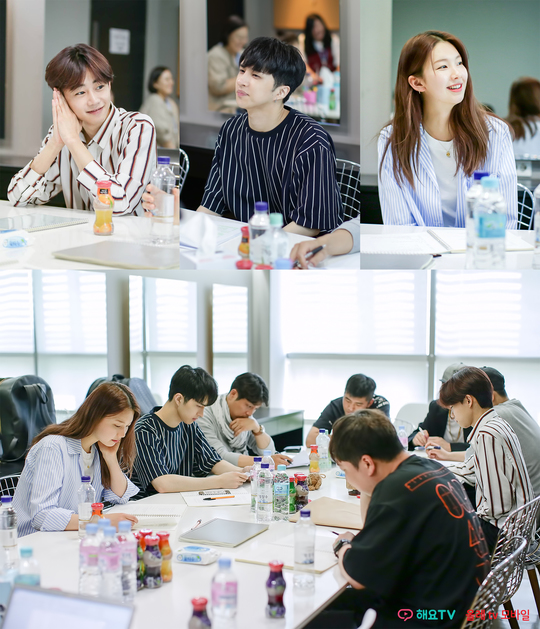 ‘두부의 의인화’ 박지빈X켄X김진경 대본리딩, 로맨스 호흡 어땠나