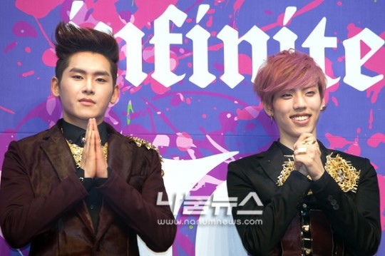 (나눔포토)인피니트H 쇼케이스 호야-동우, 잘 부탁드려요
