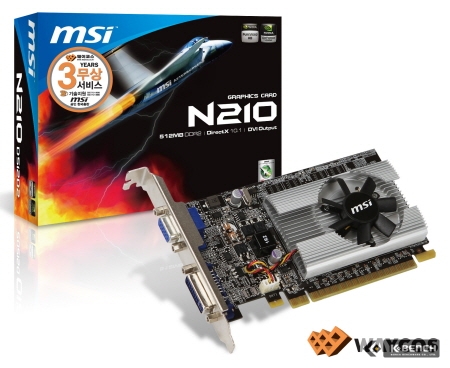 ㈜웨이코스, 보급형 오피스 PC 위한 MSI N210-D512D2 출시