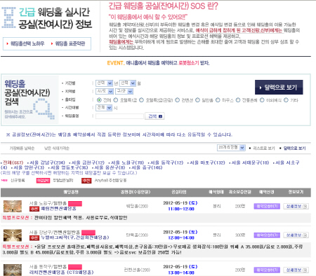 애니홀, 웨딩홀 실시간공실예약시스템으로 BM특허