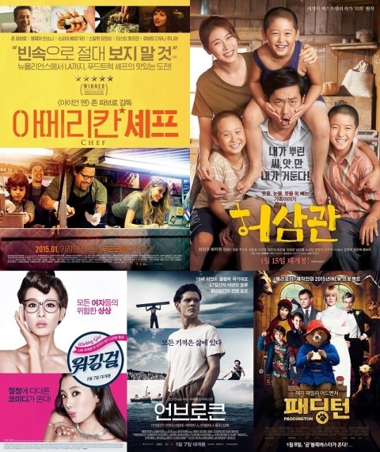 2015년 개봉 영화, 장르별로 입맛대로