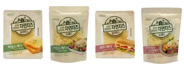 풀무원, 100% 자연 숙성 자연치즈 체다 4종 출시