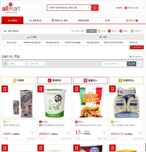 마트핫딜 가격비교 어플 올마트 출시···손가락 하나로 마트 핫딜 한 번에 비교