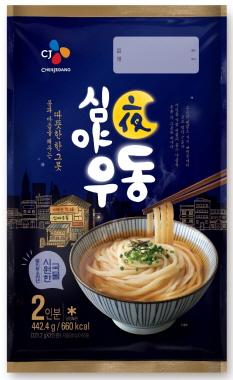 CJ제일제당, 멸치육수 국물 심야 우동 출시