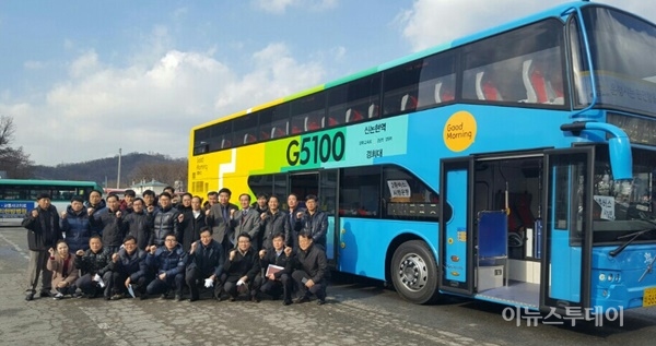 수원시, G5100 2층버스 노선 사전 점검