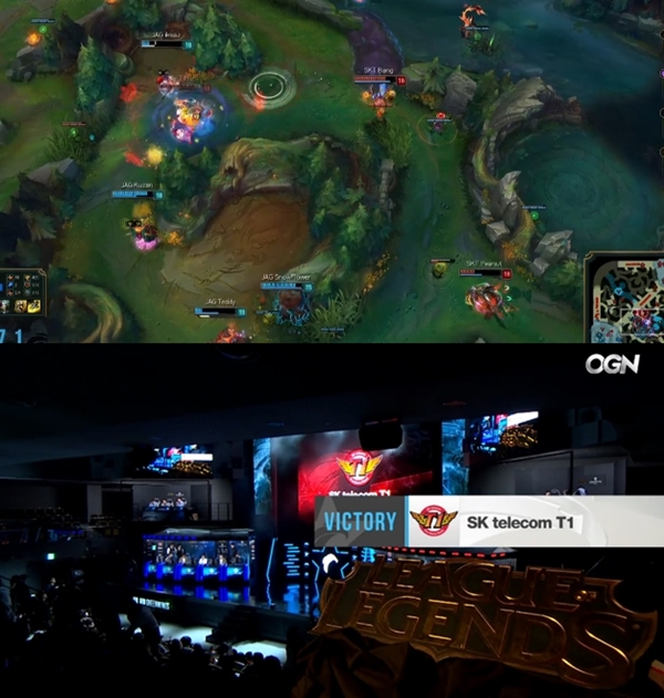 [롤챔스] SKT T1, 진에어 상대로 챔피언 다운 경기 펼쳐… 완벽 그 자체