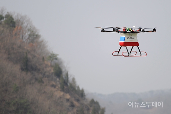 영월 무인항공교육원 개원…드론시연