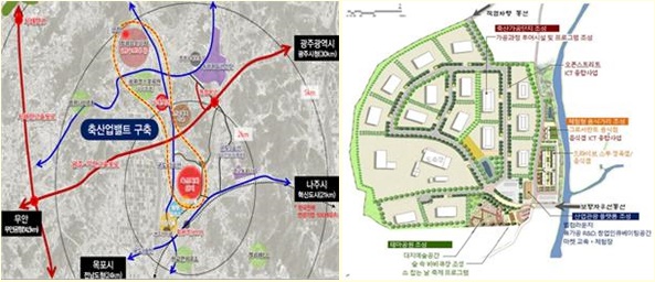 함평축산특화농공단지, 국토교통부 투자선도지구 지정
