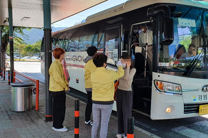 홍천군, 추석 맞아 대중교통 방역 강화…터미널에 인력 추가 배치