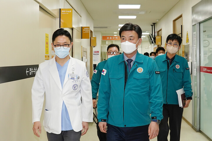 방세환 광주시장, 참조은병원 응급의료센터 방문