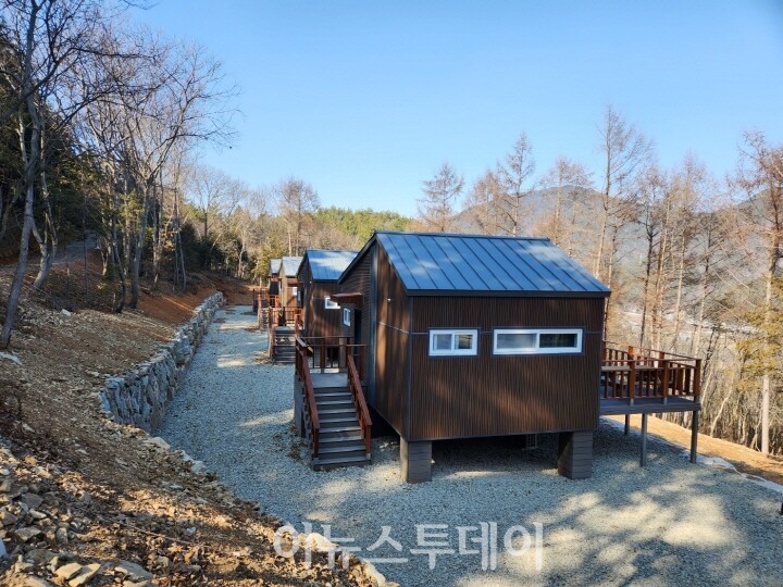 고성 갈모봉 자연휴양림 숲속의 집 시범운영