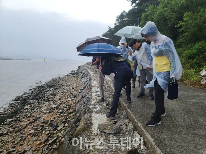 창원특례시, 도서종합개발사업 건설현장 점검
