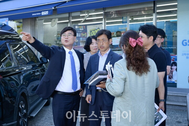 변광용 거제시장, 연초고교 주변 통학환경 점검