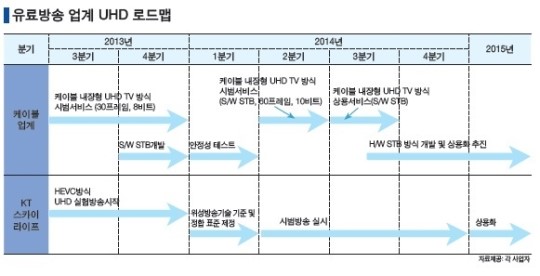 위성도 실감화질(UHD) 경쟁 본격 합류