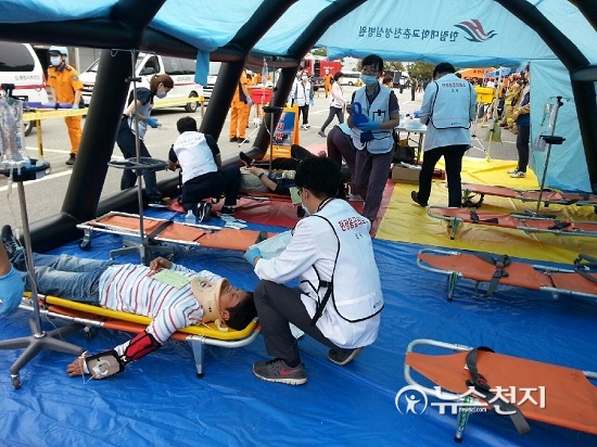 강원도 소방본부, 생명 살리는 긴급구조 종합훈련