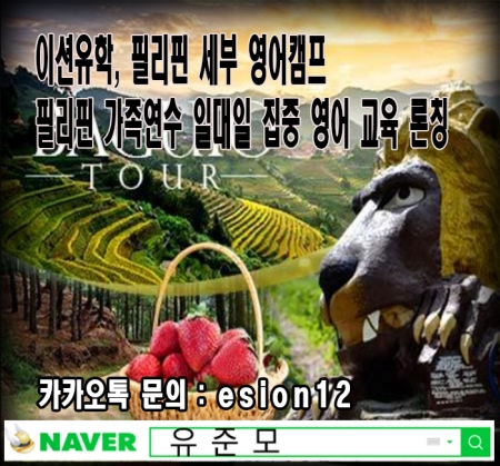 이션유학 필리핀 세부 영어캠프 + 필리핀 가족연수 일대일 집중 영어교육 론칭