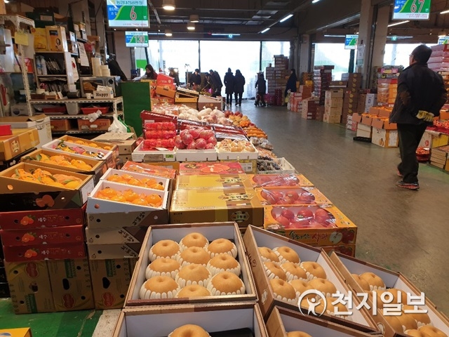 [대전] 설 연휴, 한적한 농수산물 시장
