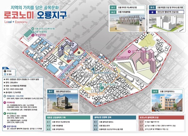 천안시, 오룡지구 도시재생 활성화 계획 고시