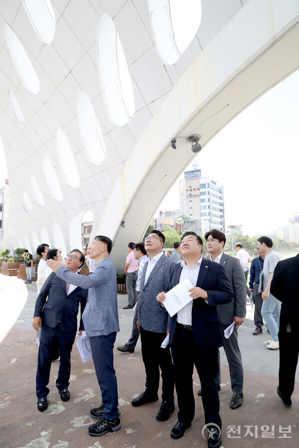 대전시의회 산업건설위원회 호우피해 현장 점검