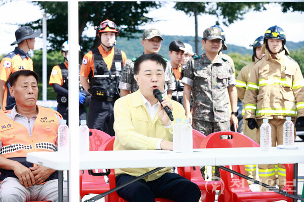 화순군, 하니움문화스포츠센터 테러·화재 대비 실제 훈련