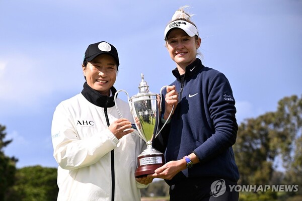 넬리 코다, LPGA 투어 퍼힐스 박세리 챔피언십 우승… 신지애는 공동 5위
