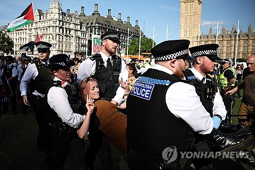 이스라엘군 가자점령 계획 반대… 영국, 호주, 튀르키예 등서 시위(종합)