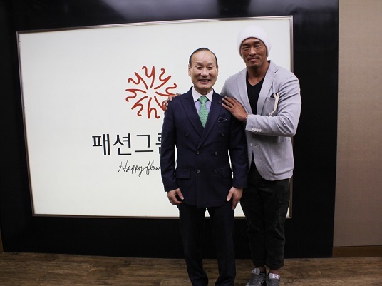 패션그룹형지 최병오 회장, 추성훈과 헝그리 정신 나눠