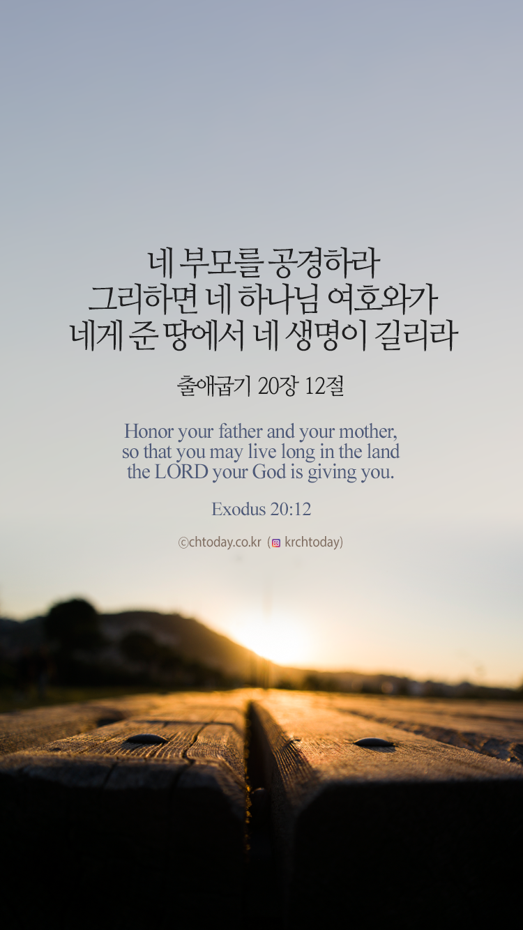 [오늘의 묵상] 부모 공경