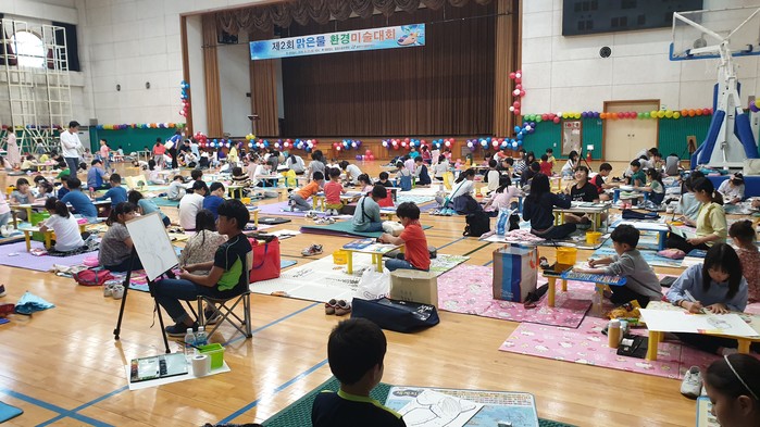 경남  밀양시 시설관리공단 제2회 맑은물 환경미술대회 성황리 개최