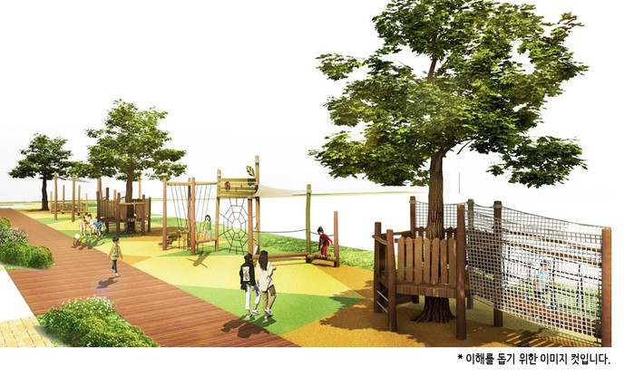 강동구, 학교내 자연친화적 놀이터 학교 놀이 숲 조성