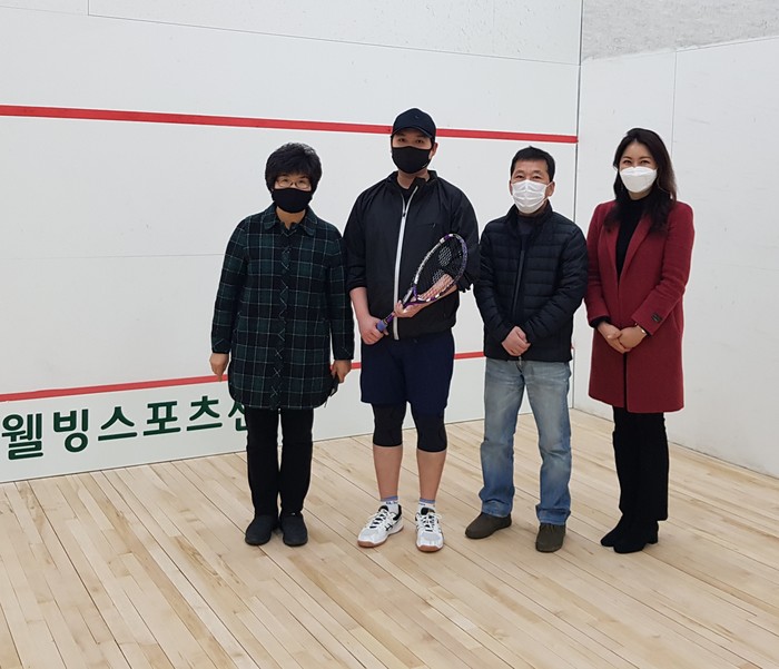 유인애 강북구의원, 강북웰빙스포츠센터 스쿼시장 보수공사 완료 현장 방문