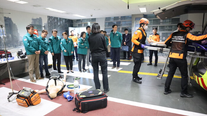 서울시의회 도시안전건설위원회, 행정사무감사 중 서울소방학교 현장확인 실시