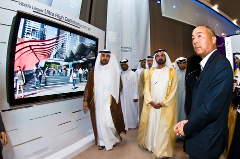 UAE 부통령 ‘세이크 모하메드’도 반한 삼성 TV