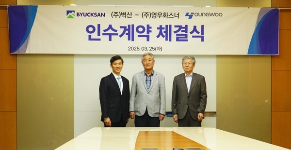 벽산, 화스너제조·유통 전문기업 영우화스너 인수