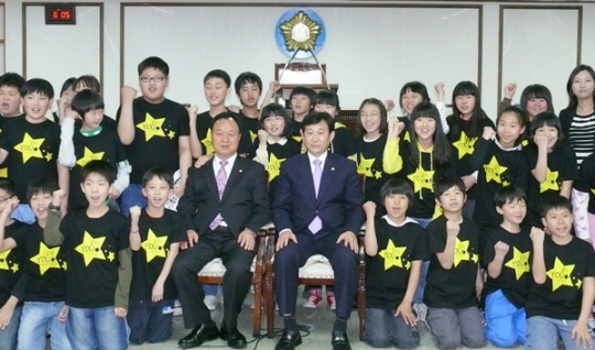 청장과의 만남 통해 꿈과 희망 키워