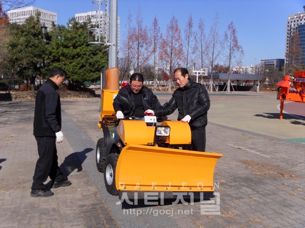 서구, 폭설대비 제설장비 보강