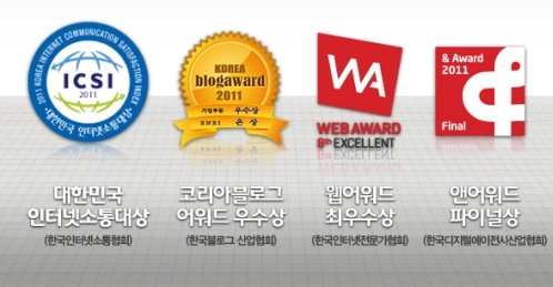 아이엠씨큐브, 2011 각종 SNS 시상식서 4관왕 달성