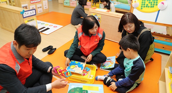동구의회, 장애아 전담 성심어린이집 봉사활동