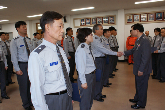 경산소방서, 인사발령 신고식